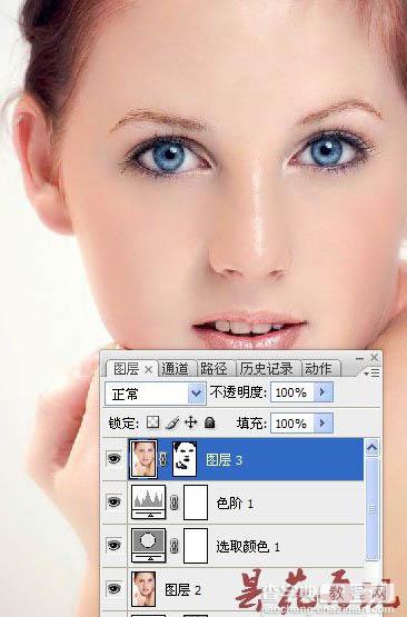 photoshop利用通道及计算工具快速为人物脸部消除色斑11