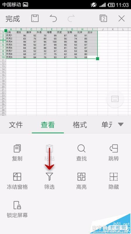 手机WPS Office表格数据怎么使用筛选功能?6