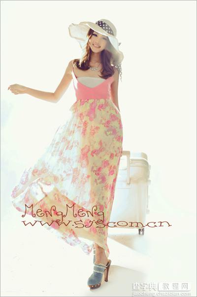 Photoshop将时尚美女图片调制出漂亮的日韩暖色调效果2