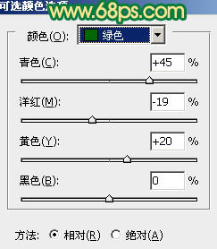 Photoshop将外景人物图片调成清爽的青绿色15