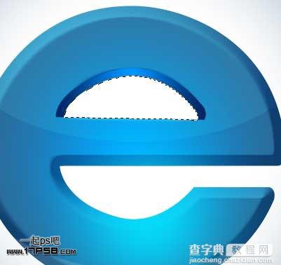 用photoshop将打造出3D立体质感IE图标效果13