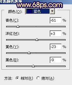 Photoshop将窗户上女孩图片调制出柔美的橙蓝色17