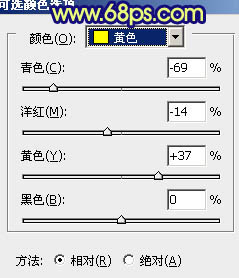 Photoshop将外景人物图片调成深蓝的秋季色19