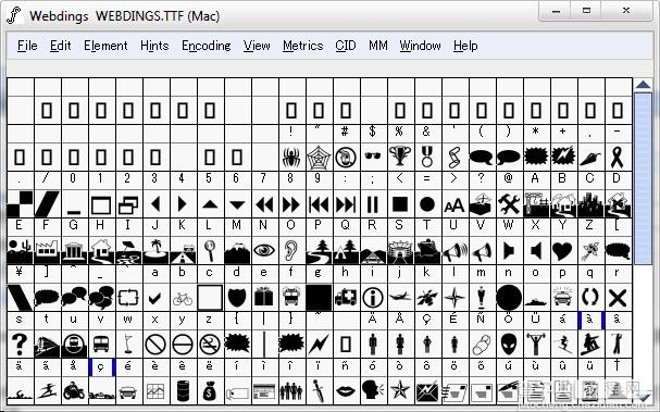 用@font-face实现网页特殊字符(制作自定义字体)1