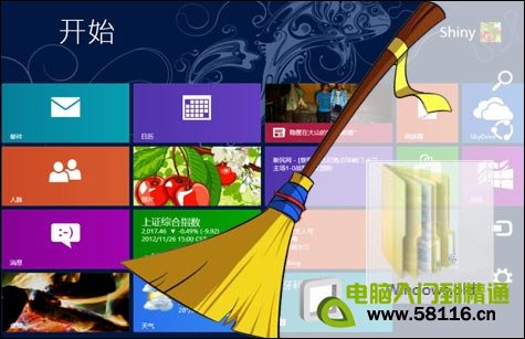 Win8升级后电脑中的旧系统备份文件正确的清除方法1