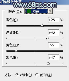 Photoshop将外景人物图片调制成甜美的暗青色11