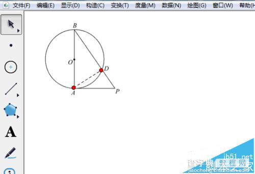 几何画板怎么添加辅助线?5