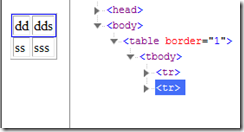 折叠的table行元素bug2