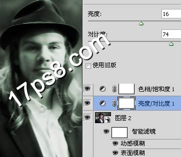 Photoshop将图片制作出破旧朦胧的灰绿色老照片效果7