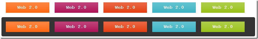 运用比较纯的CSS打造很Web2.0的按钮4
