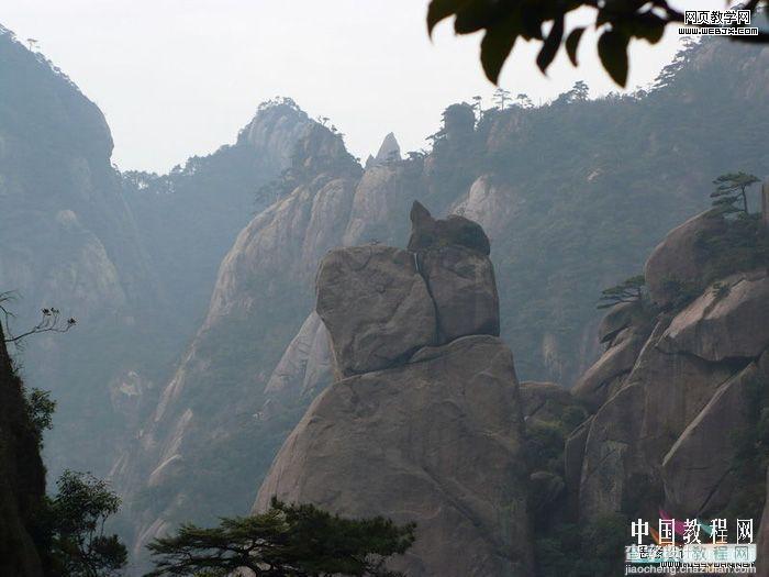 PS将给大山风景图片添加神秘的云雾效果教程1