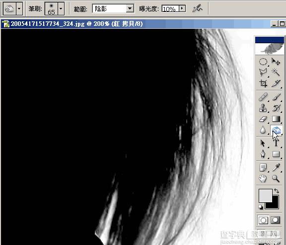 photoshop 简单用通道抠出背景色单一的人物图片6