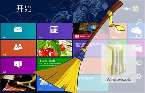 清除Win8升级后系统盘windows.old文件夹中的老旧系统备份文件1