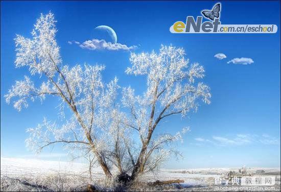 Photoshop 梦幻的月色雪景10