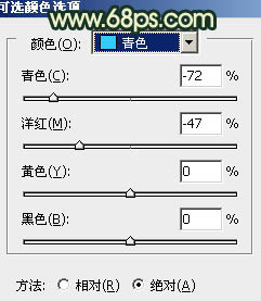 Photoshop给外景情侣图片调制出古典青黄色效果5