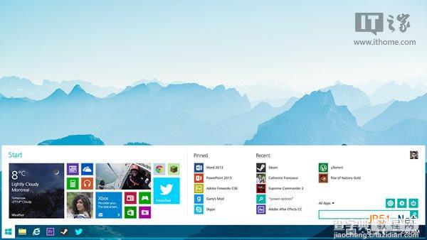 微软重塑Win8/Win8.1的开始菜单（含视频）1