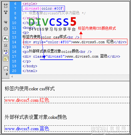 CSS 文本字体颜色设置方法(CSS color)1