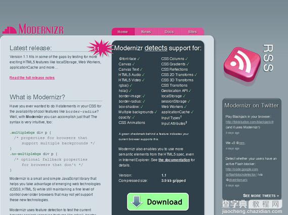 收集的22款给力的HTML5和CSS3帮助工具7