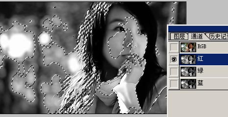 Photoshop通道选区处理美女照片5