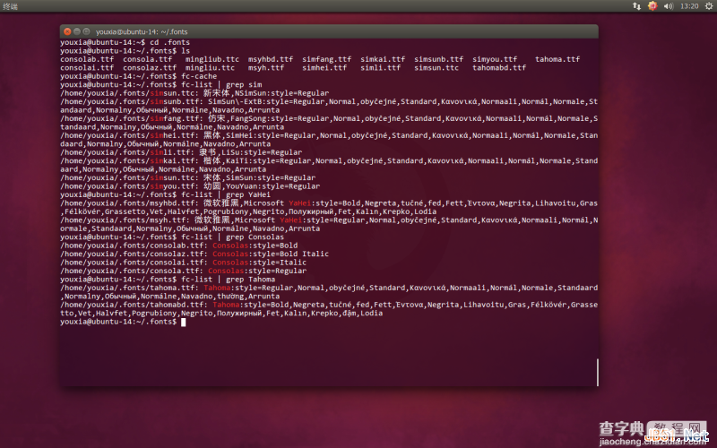 Linux折腾记（五）：在Ubuntu 14.10中使用Windows字体5