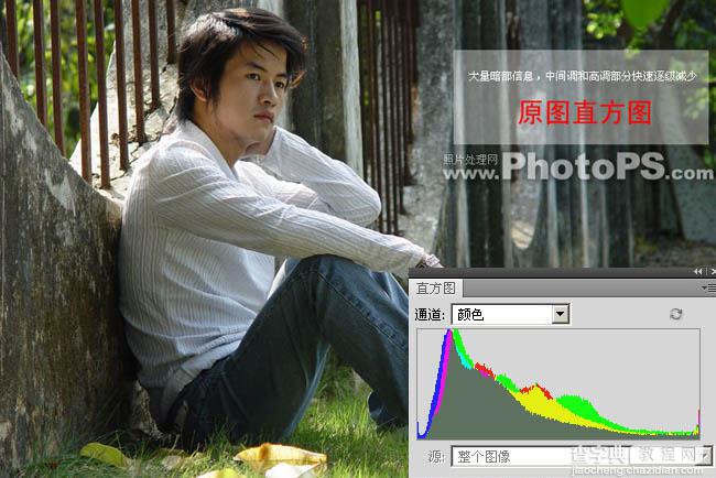 photoshop Lab模式下保细节修复偏暗外景人物照片15