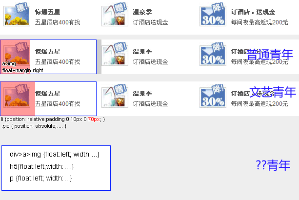 position替代部分float进行网页元素定位1