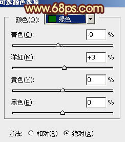 Photoshop将外景图片调成柔和的橙绿色4