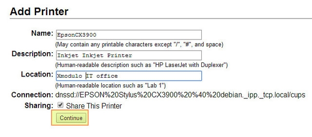 在Debian上设置USB网络打印机和扫描仪服务器的技巧6