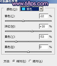 Photoshop将铁轨婚片调制成暗调青蓝色效果9