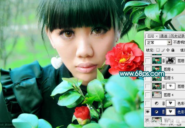 Photoshop 让偏灰的手机照片再现自然色彩12