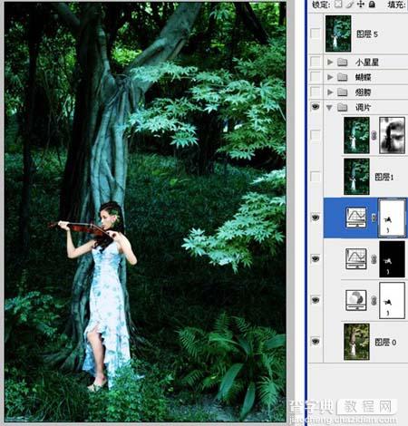 Photoshop 森林深处的梦幻精灵9