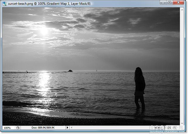 Photoshop 海边的黄昏景象6