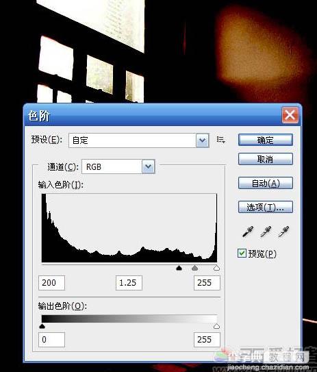 Photoshop 为窗户照片加上柔和的透射光线4