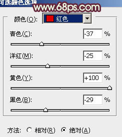 photoshop利用通道快速为荒原人物图片打造出柔和的橙绿色4