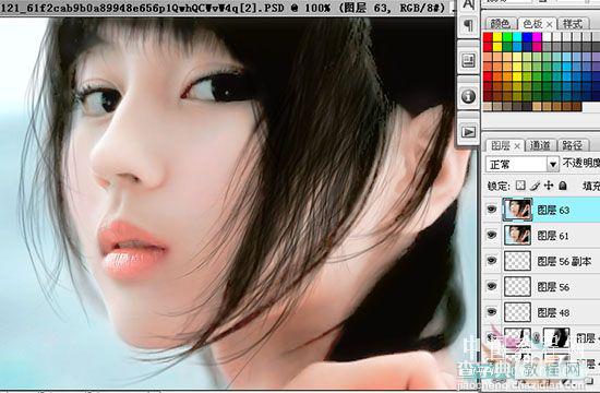 Photoshop 超强美化偏色的人物照片31