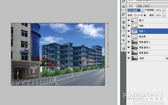 Photoshop 让地震后的废墟再现辉煌的处理12