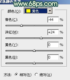 Photoshop将外景美女图片调制成柔美的青黄蜜糖色7