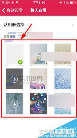 手机世纪佳缘怎么设置聊天背景呢?5