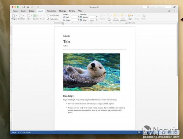 [下载]Office 2016 for Mac新预览版  Word上手体验8