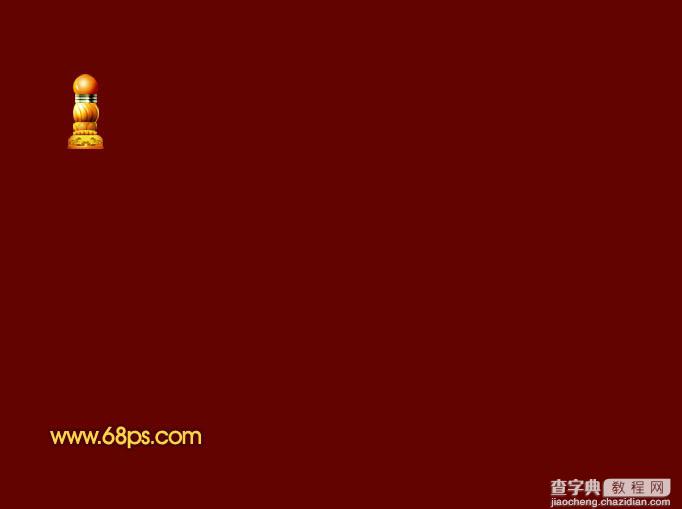 Photoshop将打造出一款华丽红色的中国风古典卷轴3