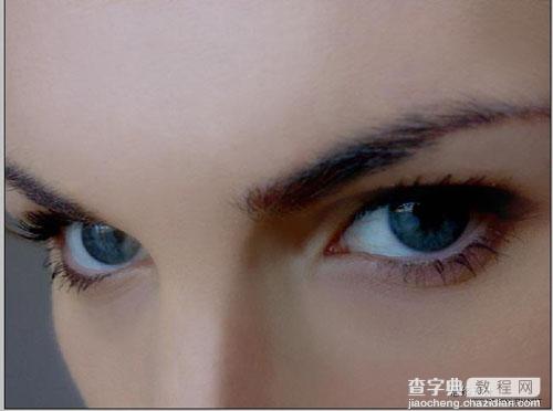 Photoshop 漂亮MM打造一双完美的眼睛3