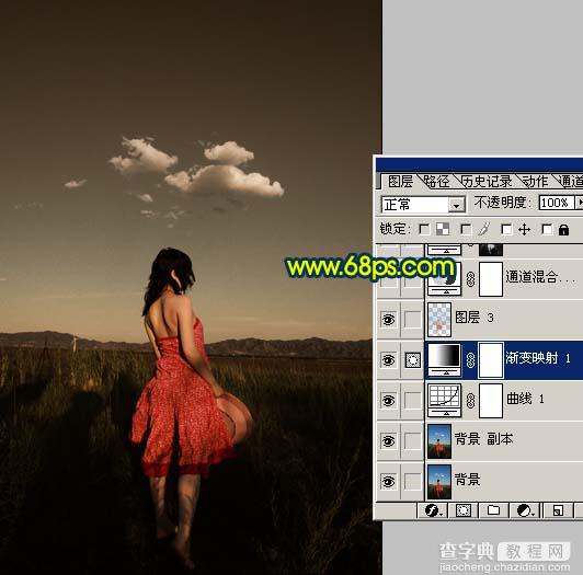 Photoshop 调出写真图片的冷暖对比色9