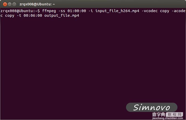 在ubuntu下使用ffmpeg并通过一段命令分割视频1