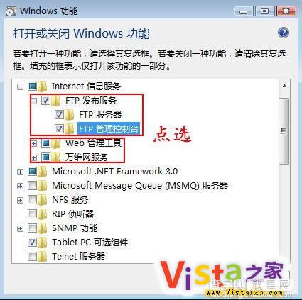 Windows Vista系统局域网的FTP服务器的打造1