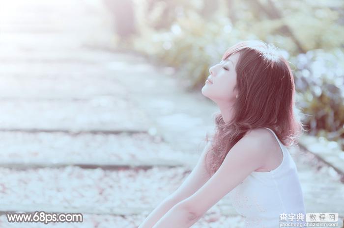 Photoshop将美女图片快速打造出柔和的韩系淡蓝色效果2