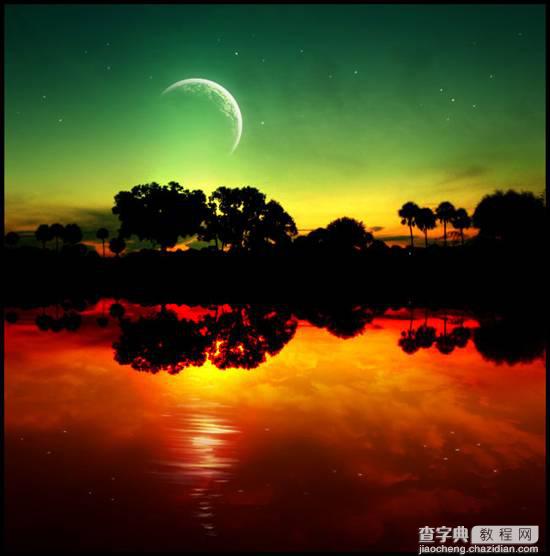 Photoshop绘制《魔幻之夜》场景的教程1