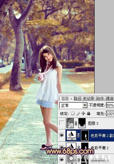 Photoshop将美女生活照片打造出唯美的橙红色效果26