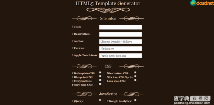 推荐WEB开发者最佳HTML5和CSS3代码生成器1