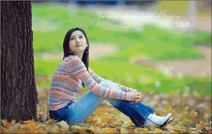 PhotoShop 为外景女孩调出清爽通透的效果1