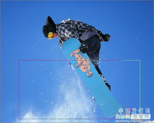 创意：PS教程之飞出相片的滑雪运动员11